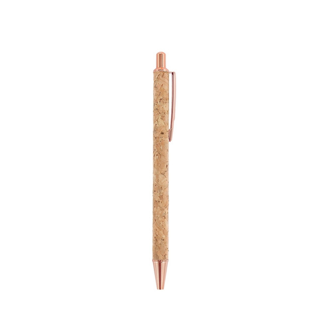 Caneta metal cortiça personalizada