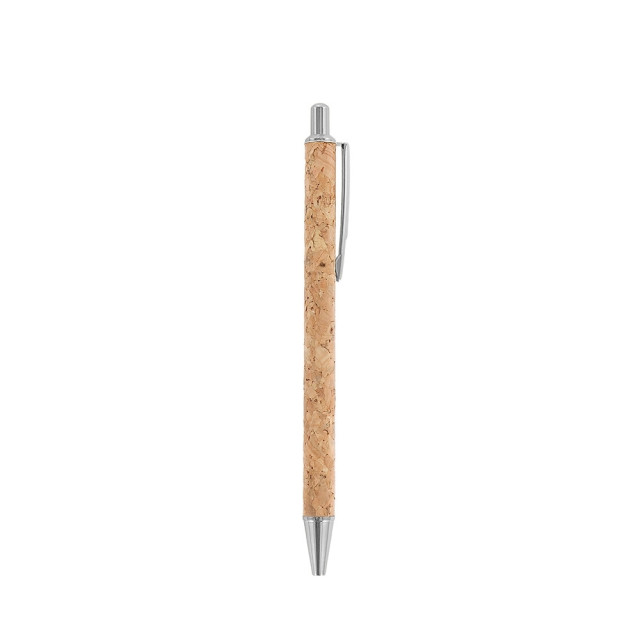 Caneta metal cortiça personalizada