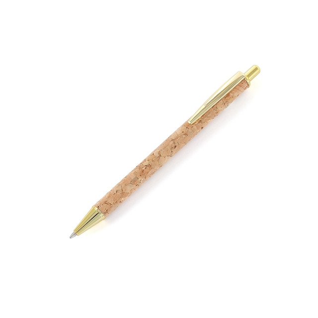 Caneta metal cortiça personalizada