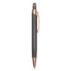 Caneta metal touch emborrachada personalizada