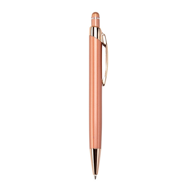 Caneta metal touch brilhante personalizada