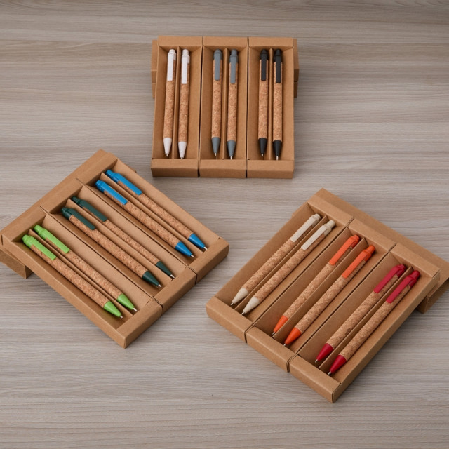 Kit ecológico cortiça personalizado