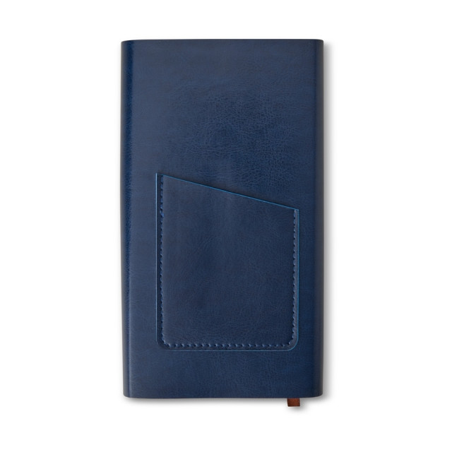 Kit caderneta e caneta couro sintético personalizado