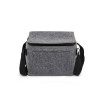 Bolsa térmica feltro com bolso frontal 6L personalizada