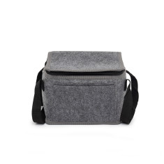 Bolsa térmica feltro com bolso frontal 6L personalizada