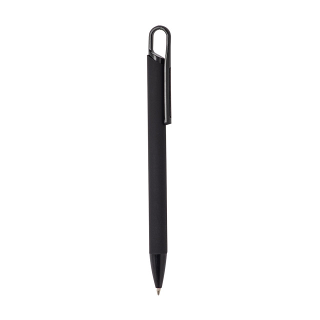 Caneta metal emborrachada personalizada