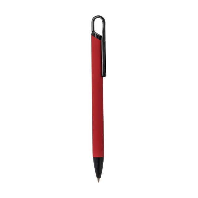 Caneta metal emborrachada personalizada