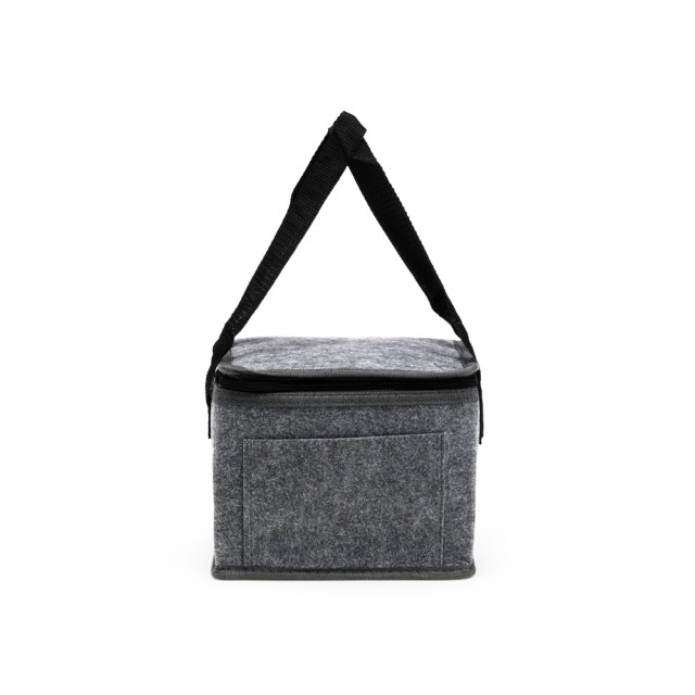 Bolsa térmica feltro com bolso frontal 6L personalizada