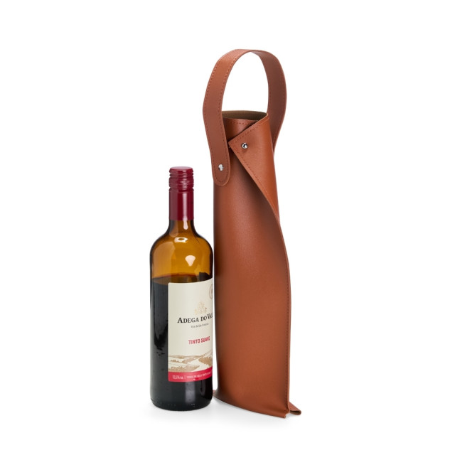 Porta vinho em PU personalizado