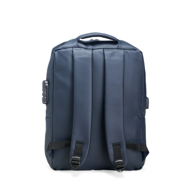 Mochila couro sintético antifurto 23 litros personalizada