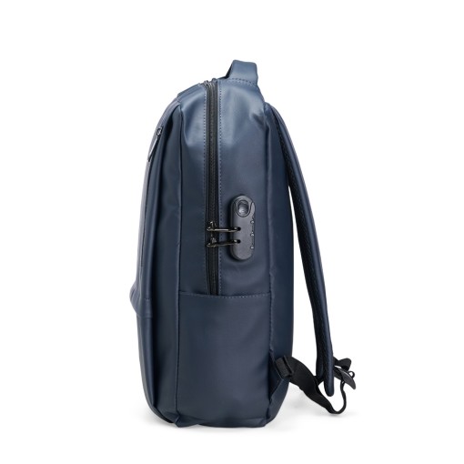 Mochila couro sintético antifurto 23 litros personalizada Mochila couro sintético antifurto 23 litros personalizada