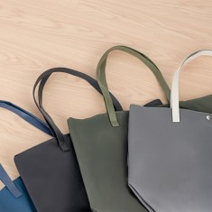 Sacola couro sintético personalizada