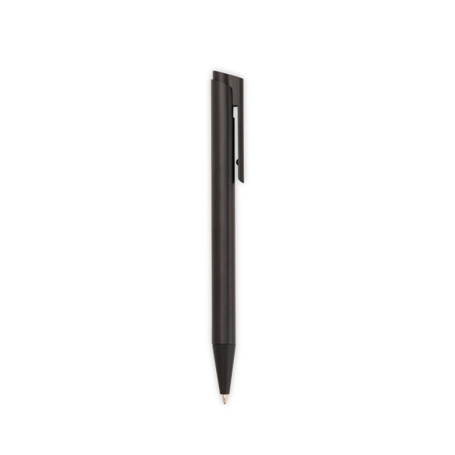 Caneta metal detalhe preto personalizada