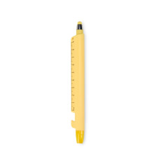 Caneta plástica régua marca texto personalizada