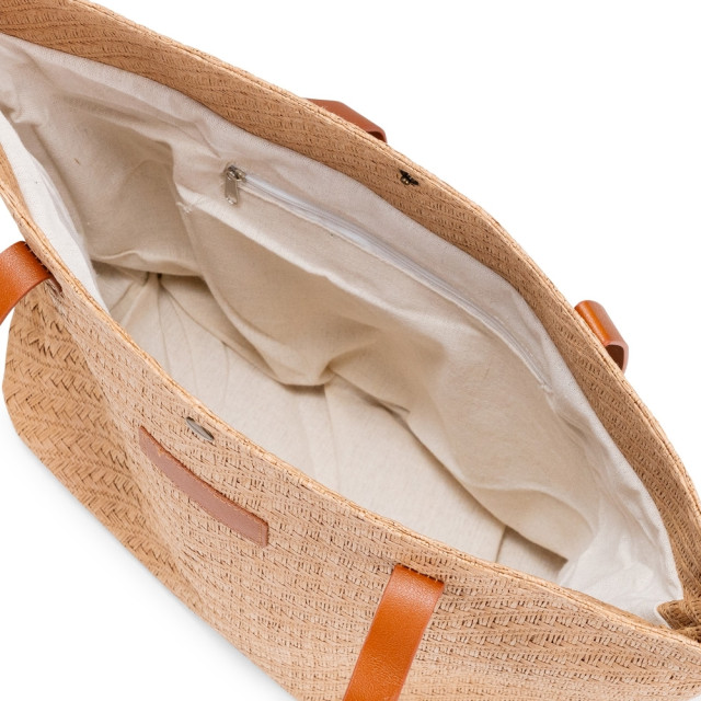 Bolsa de palha trançada personalizada