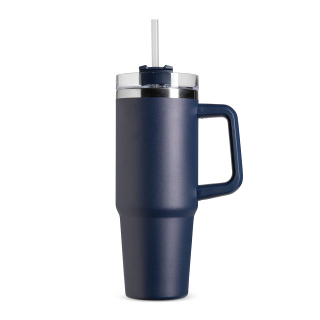 Caneca térmica com canudo 900ml personalizada