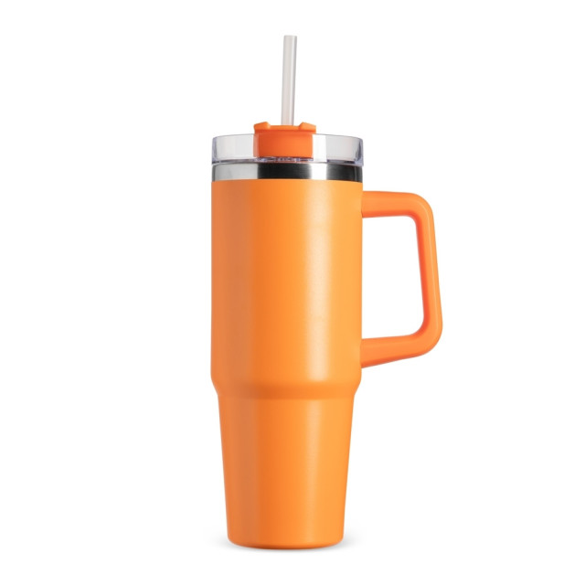 Caneca térmica com canudo 900ml personalizada