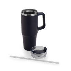 Caneca térmica com canudo 900ml personalizada