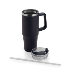 Caneca térmica com canudo 900ml personalizada