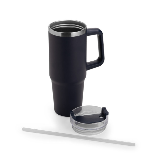Caneca térmica com canudo 900ml personalizada
