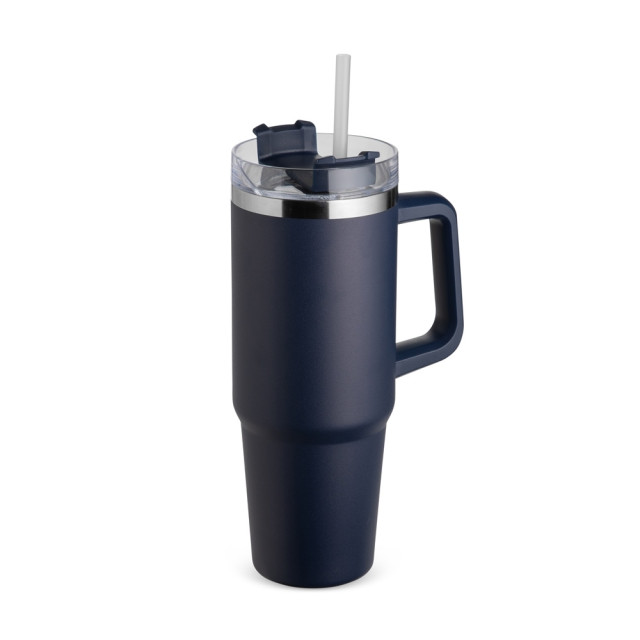 Caneca térmica com canudo 900ml personalizada