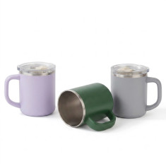 Caneca inox parede dupla 450ml personalizada