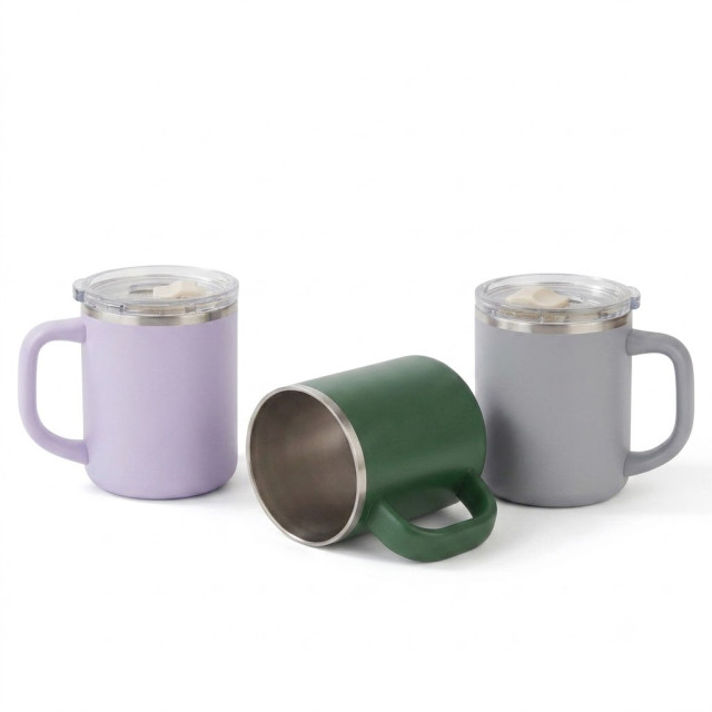Caneca inox parede dupla 450ml personalizada