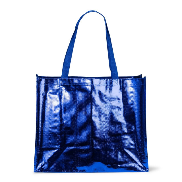 Sacola PP metalizada 43x36x18cm personalizada