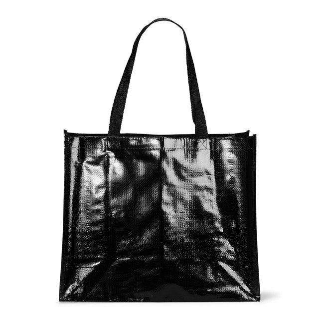 Sacola PP metalizada 43x36x18cm personalizada