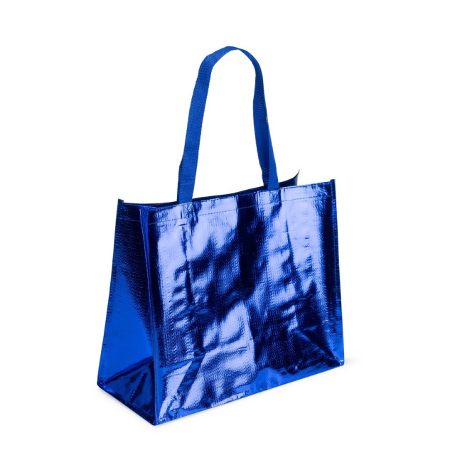 Sacola PP metalizada 43x36x18cm personalizada