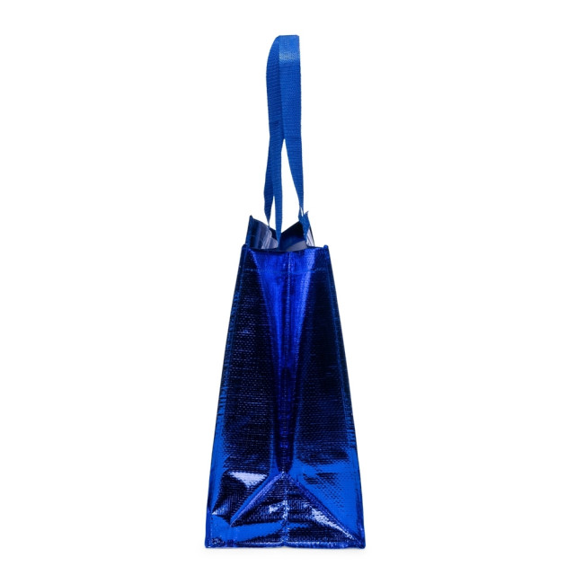 Sacola PP metalizada 43x36x18cm personalizada