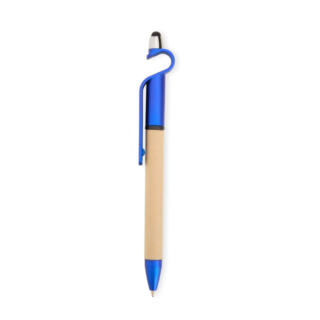 Caneta papelão/plástico touch suporte celular personalizada