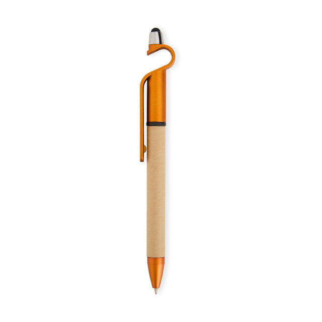 Caneta papelão/plástico touch suporte celular personalizada