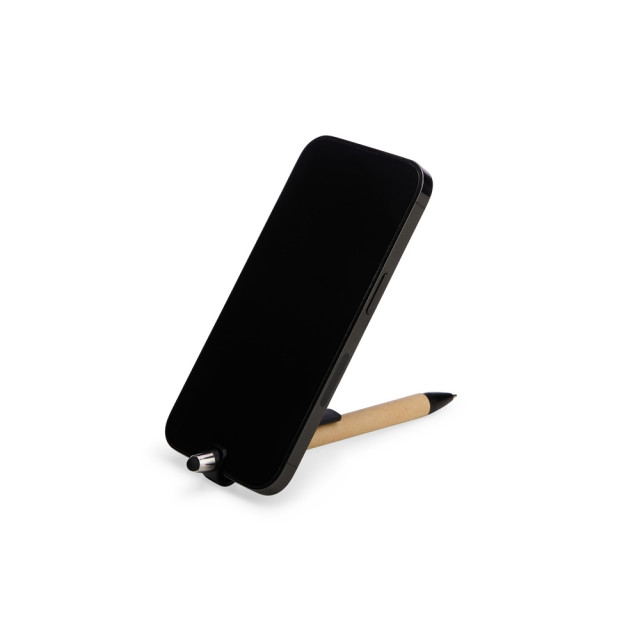 Caneta papelão/plástico touch suporte celular personalizada