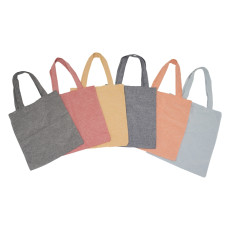 Sacola algodão mescla  37,7x32cm personalizada