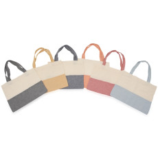 Sacola algodão bicolor personalizada