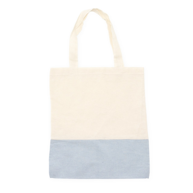 Sacola algodão bicolor 39x35cm personalizada
