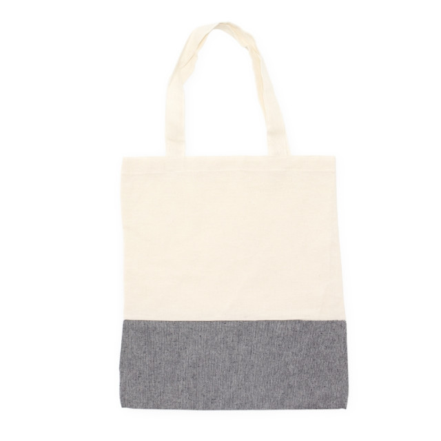 Sacola algodão bicolor 39x35cm personalizada