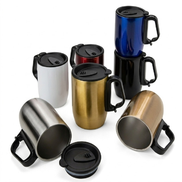 Caneca inox parede dupla 350ml personalizada