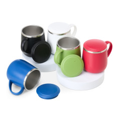 Caneca inox parede dupla 370ml personalizada