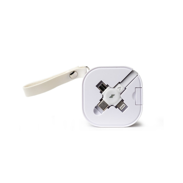 Cabo USB retrátil 4 em 1 personalizado