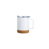 Caneca térmica aço inox/cortiça 330ml personalizada