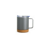 Caneca térmica aço inox/cortiça 330ml personalizada