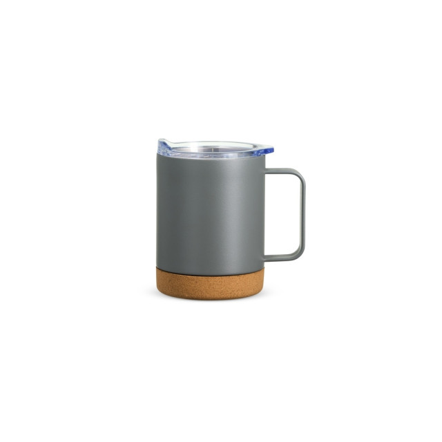 Caneca térmica aço inox/cortiça 330ml personalizada