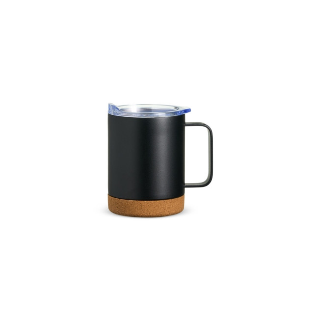 Caneca térmica aço inox/cortiça 330ml personalizada