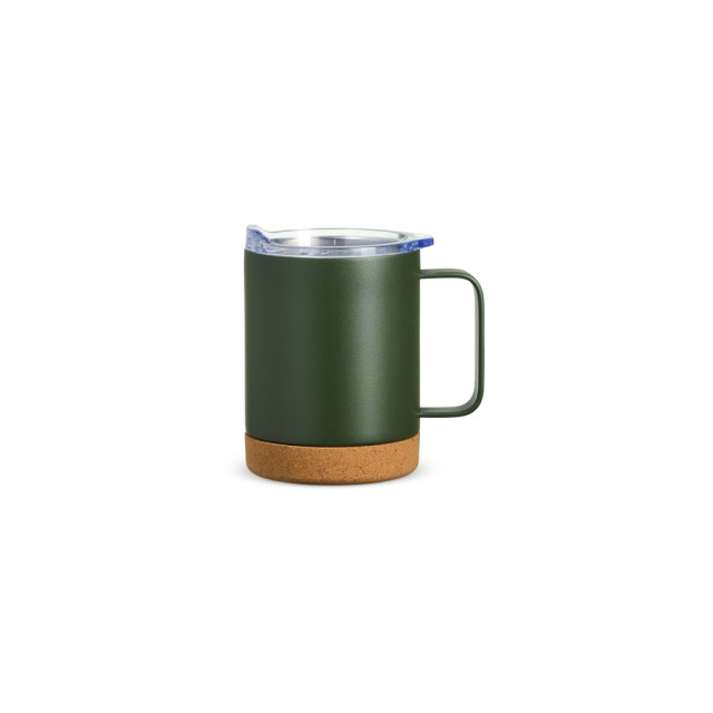 Caneca térmica aço inox/cortiça 330ml personalizada