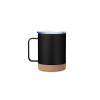 Caneca térmica aço inox/cortiça 330ml personalizada