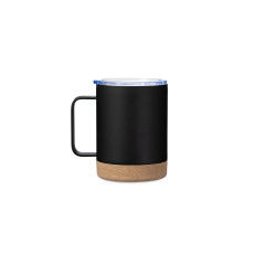 Caneca térmica aço inox/cortiça 330ml personalizada