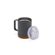 Caneca térmica aço inox/cortiça 330ml personalizada