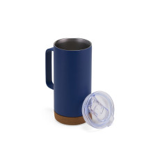 Caneca térmica aço inox/cortiça 500ml personalizada
